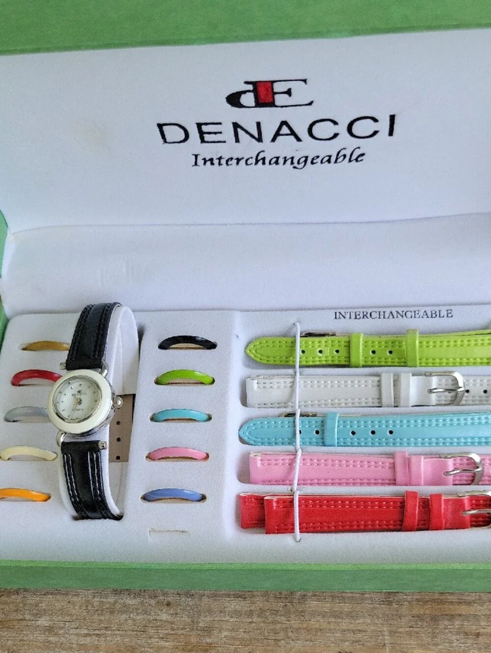 Women's Interchangeable Watch with Multi-Color Straps